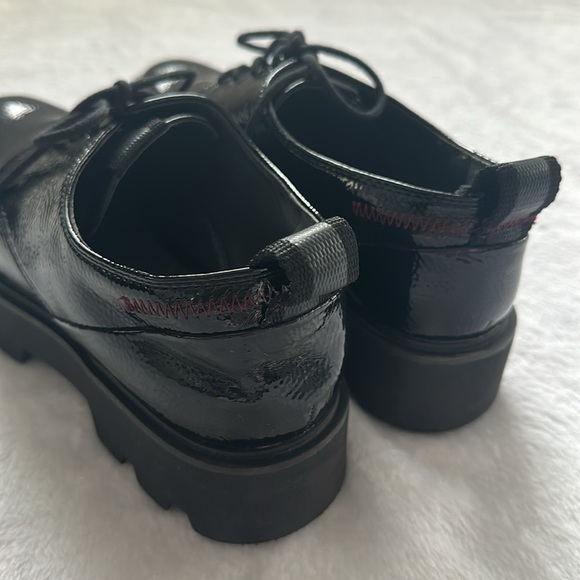 Franco Sarto Balin Oxford Loafer‎ Minimalist Black Patten Leather Women’s 8.5 - Picture 7 of 10